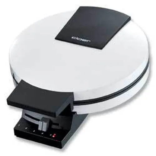 Cloer 120 Waffeleisen – XXL Waffeln im Herzformat (19,5 cm), 1200 Watt, mit Backampel und einfachem Reinigungsdesign in Weiß - (2 von 2)