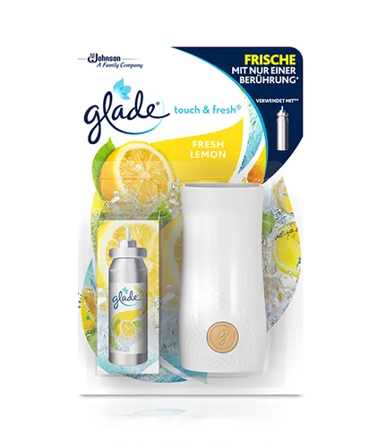 Glade Touch & Fresh (Brise One Touch) Minispray, Raumduft, Halter inkl. 1 Nachfüller, Fresh Lemon (Limone), 10 ml (2 von 2)