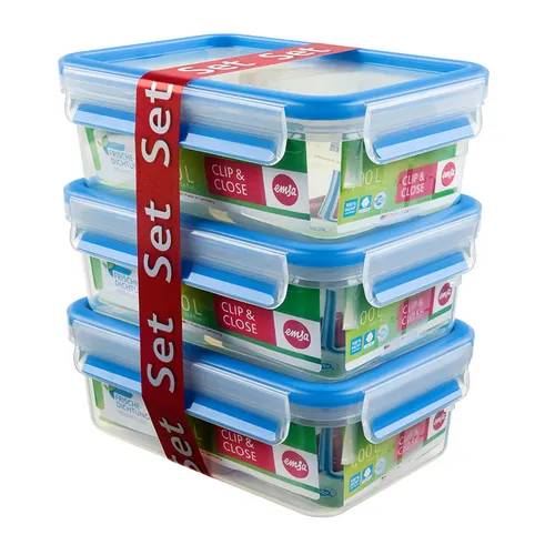 Emsa Frischhaltedosen-Set 1l 3er Set blau (2 von 6)