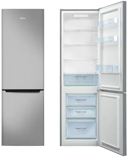Amica Kühl-/Gefrierkombination KGCL 387 150 E, edelstahloptik, 176 cm hoch (2 von 2)