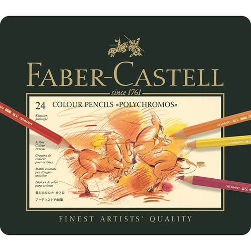 FABER-CASTELL POLYCHROMOS Buntstifte, 24 St. im Metall-Etui (2 von 2)