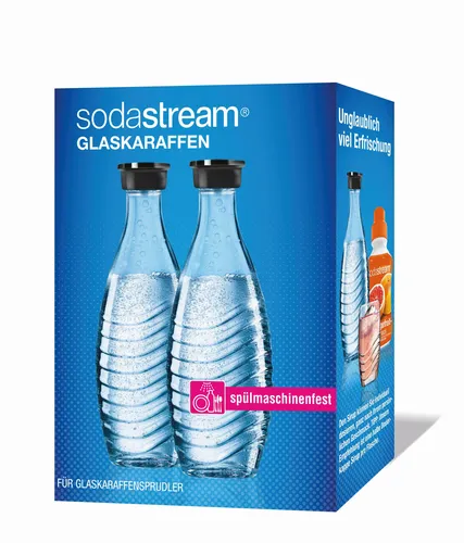 Sodastream Karaffe Glaskaraffe, mit Deckel, 2x 0,6 Liter, kompatibel mit Penguin und Crystal, 2 Stück (2 von 2)