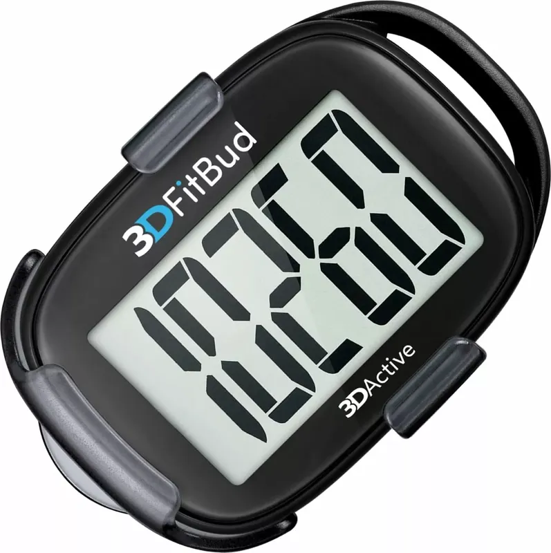 3DFitBud Simple Step Counter Walking 3D Pedometer von 3DActive mit Clip und Trageband – A420S – Pflaume (2 von 8)
