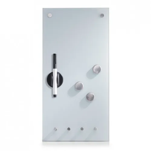 Zeller Glas-Magnettafel 11610, Memoboard mit 4 Schlüsselhaken (2 von 2)