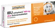 IBU ratiopharm 400 akut Schmerztabletten (2 von 3)