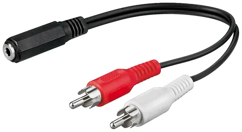Klinke / Cinch Adapterkabel - Länge: 0,20 m (2 von 3)