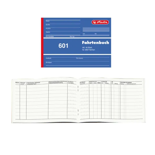 Herlitz 601 Fahrtenbuch A6 quer (2 von 2)