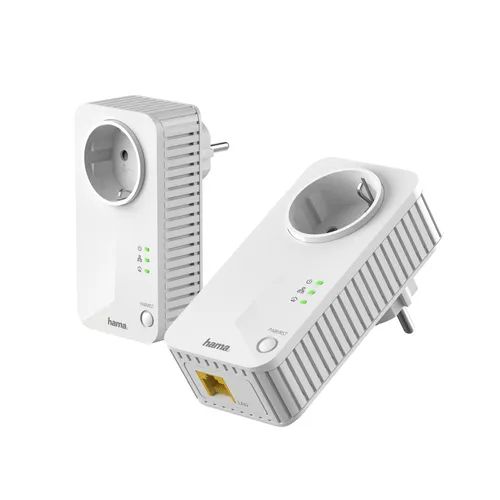 Hama 53307 POWERLAN 600 SET SOCKET Weiss neu ovp Sonderposten (2 von 6)