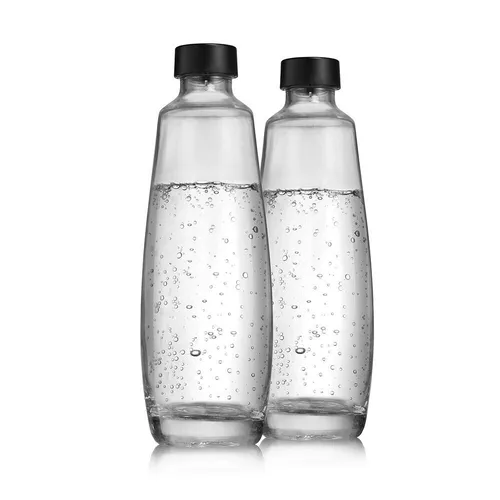 Sodastream Karaffe Glasflasche, mit Deckel, 2x 1 Liter, Doppelpack, kompatibel mit Duo, 2 Stück (2 von 2)