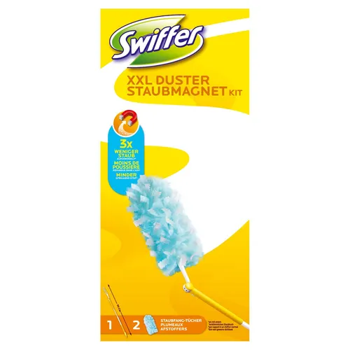 Swiffer Staubmagnet XXL Starter Set – Teleskopstab 90 cm + 2 Staubtücher (2 von 2)