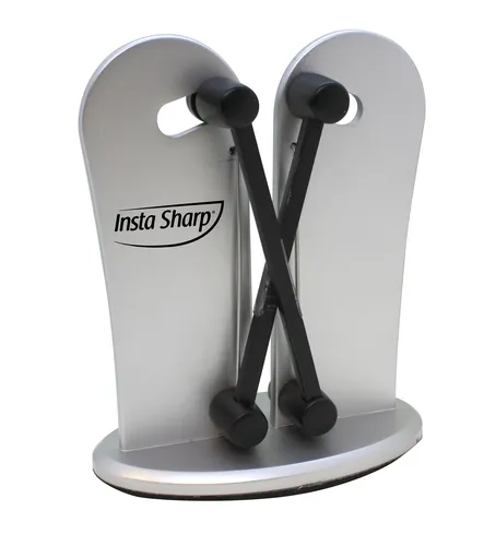 Industex Best Direct Insta Sharp, Messerschärfer, X Cross Technologie, ultraharter Wolfram Stahl, schleift, poliert und schärft, silber (2 von 6)