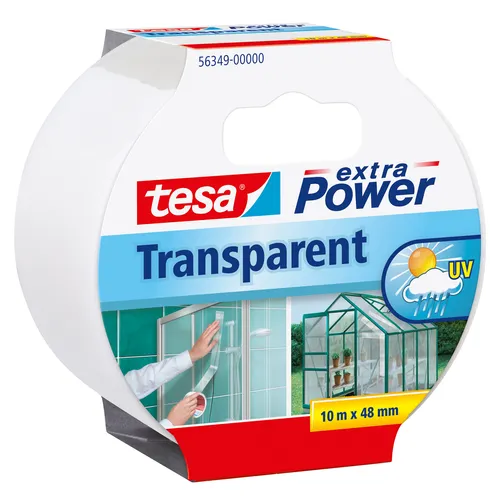 tesa extra Power® Gewebeband transparent 48,0 mm x 10,0 m 1 Rolle (2 von 2)