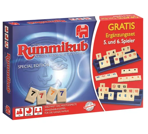 Rummikub Spiel Special Edition mit Ergänzungsset für 5. und 6. Spieler (2 von 6)