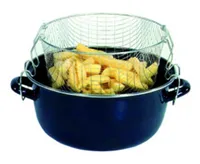 Krüger PF24 Pommes Frites Topf emailliert, schwarz (2 von 2)