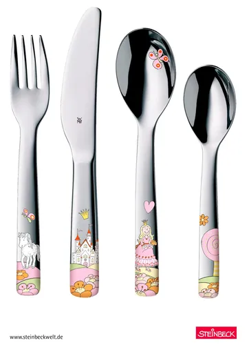 WMF 4tlg. Set: Kinderbesteck ''Prinzessin Anneli'' in Silber (2 von 4)