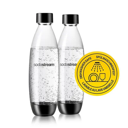 SodaStream 1L BPA-freie FUSE Kunststoffflasche, spülmaschinengeeignet 2er-Pack – perfekt für DUO, E-DUO und mehr, umweltfreundlich und leicht im Alltag - (2 von 2)