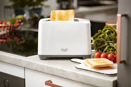 Adler AD 3216 Toaster in Weiß, mit Brötchenaufsatz, Auftaufunktion und Abschaltautomatik (11 von 12)