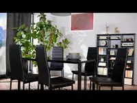 tectake® 5-teiliges Esszimmergruppe mit Kunstlederbezug (11 von 12)