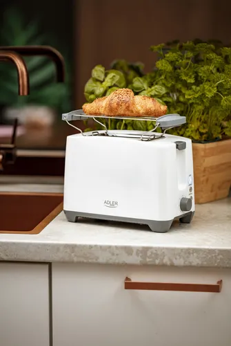 Adler AD 3216 Toaster in Weiß, mit Brötchenaufsatz, Auftaufunktion und Abschaltautomatik (12 von 12)