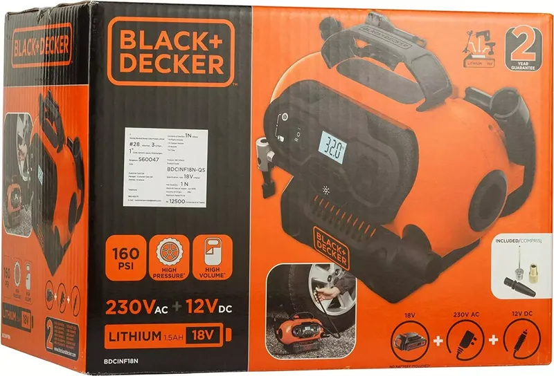 Black+Decker Kompressor ASI400-XJ, 12V, 11 bar, ölfrei (12 von 12)