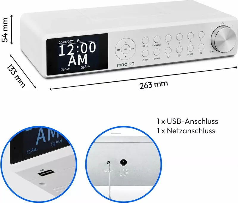 MEDION P66750 Küchen Unterbauradio (12 von 23)