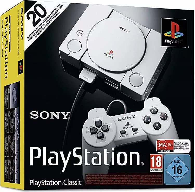 Sony PlayStation 1 Classic Konsole mit 20 integrierten Spielen (14 von 14)