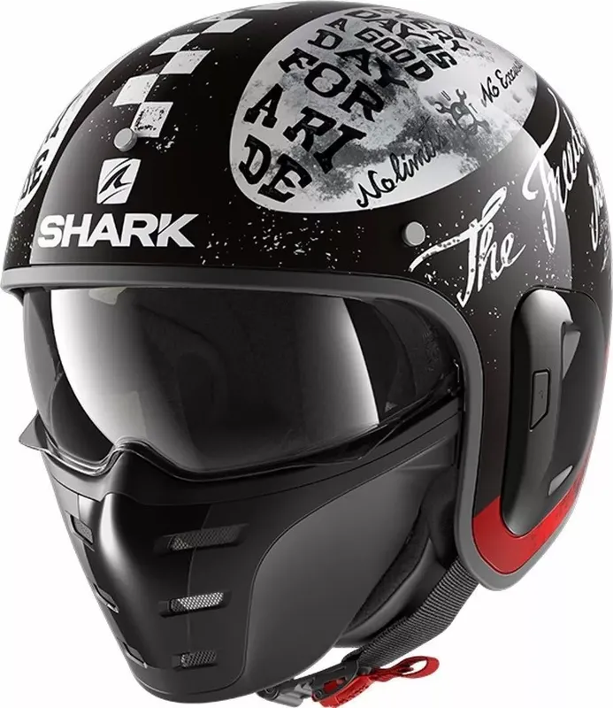 Shark S-Drak 2 Helm Tripp in Gloss Black Orange KOO (17 von 19)