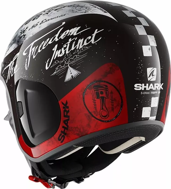 Shark S-Drak 2 Helm Tripp in Gloss Black Orange KOO (18 von 19)