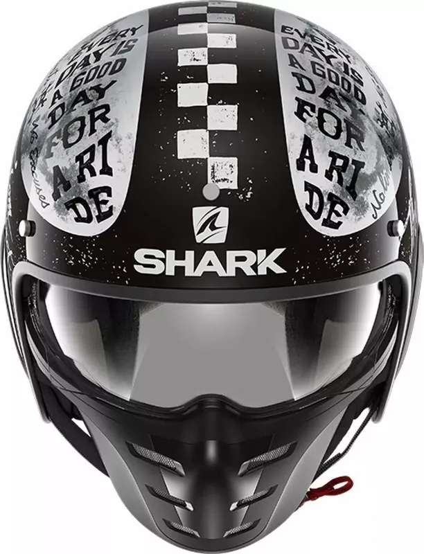 Shark S-Drak 2 Helm Tripp in Gloss Black Orange KOO (19 von 19)