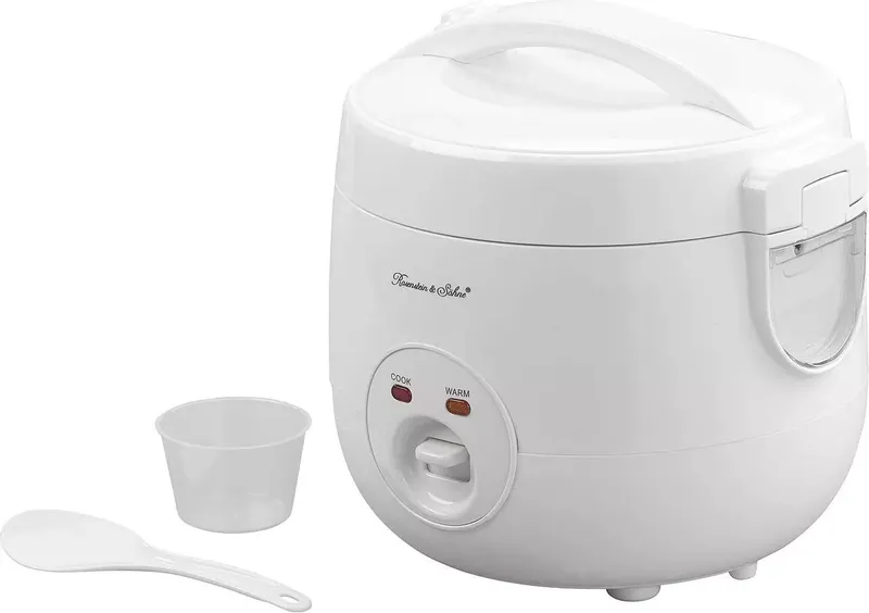 Reiskocher mit Warmhalte-Funktion & Dampfgar-Einsatz, 1,2 Liter, 500 W (3 von 8)