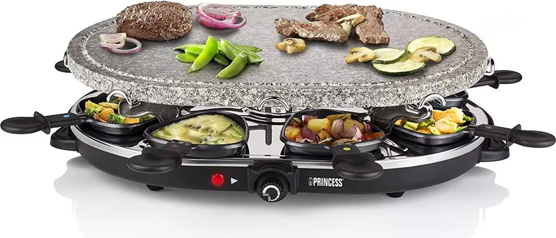 Raclette 8 Oval Stone Grill Party (3 von 12)