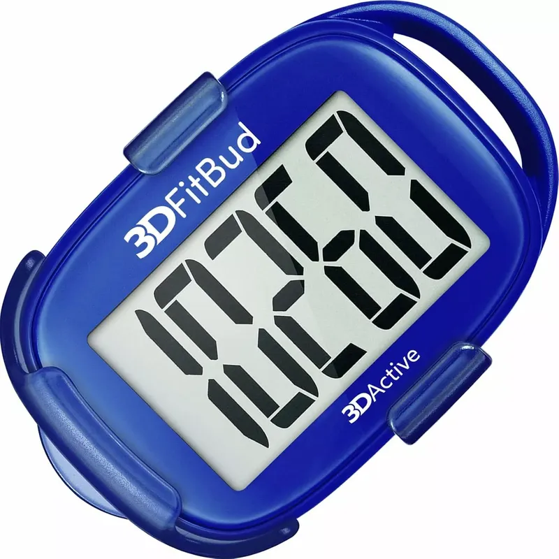 3DFitBud Simple Step Counter Walking 3D Pedometer von 3DActive mit Clip und Trageband – A420S – Pflaume (3 von 8)