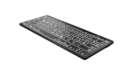 Logickeyboard XL-Print White on Black DE Wireless-Tastatur (3 von 7)