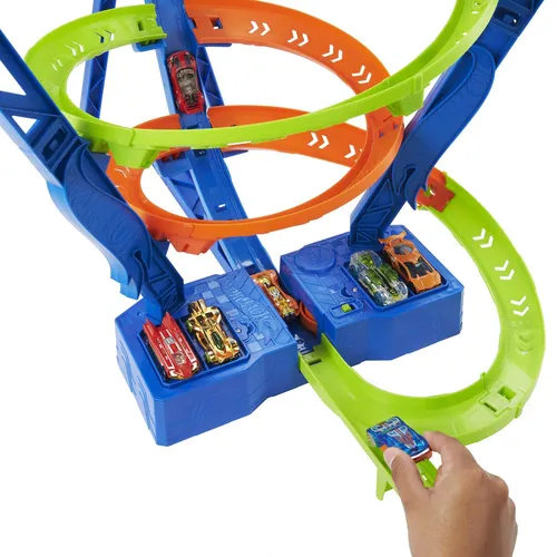 Hot Wheels Action Spiral Rennbahn Tornado HJT51 (3 von 7)