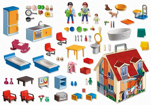 Playmobil 5167 Neues Mitnehm-Puppenhaus mit Einrichtung (3 von 10)