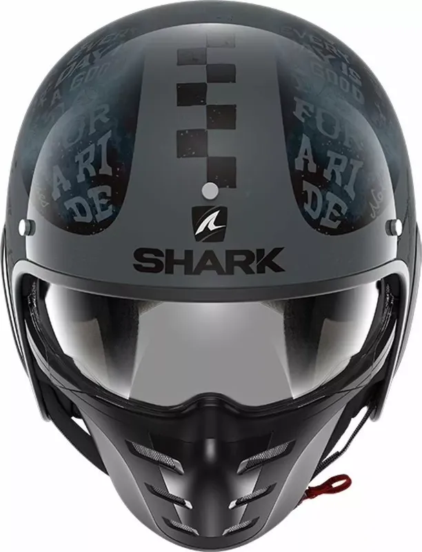 Shark S-Drak 2 Helm Tripp in Gloss Black Orange KOO (3 von 19)