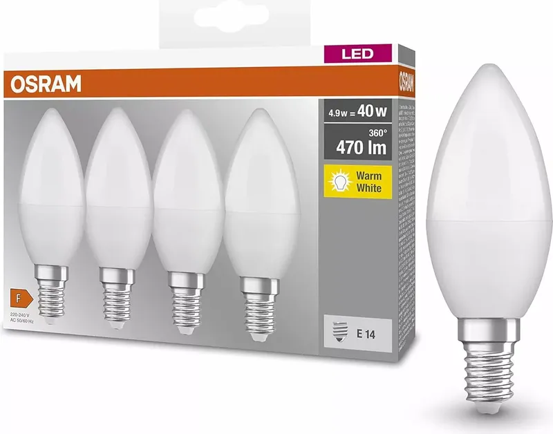 Osram LED Lampe Kerzenform E14 nicht dimmbar (3 von 4)