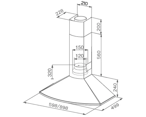Faber Dunstabzugshaube Tender 90 cm (3 von 3)