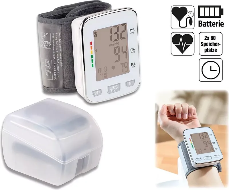 newgen medicals Blutdruckmesser: Med. Handgelenk-Blutdruckmessgerät mit XL-Display (3 von 6)