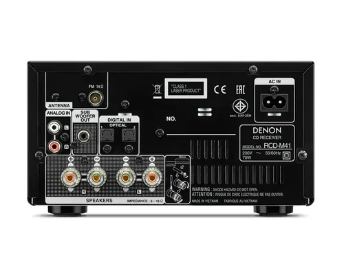 Denon RCD-M41 HiFi 2.1-Kanal Verstärker, silber (3 von 4)