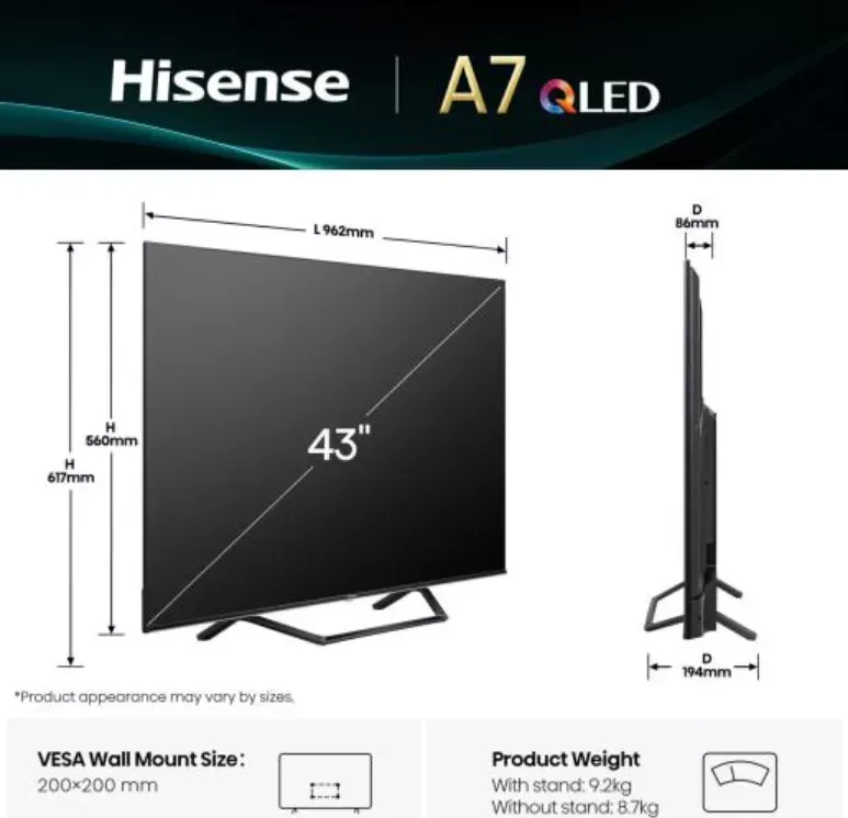 Hisense 43A7Q (3 von 7)
