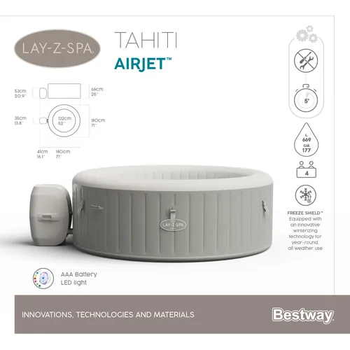 Bestway Hydro Lay-Z-Spa Honolulu Airjet Whirlpool (23 von 63)