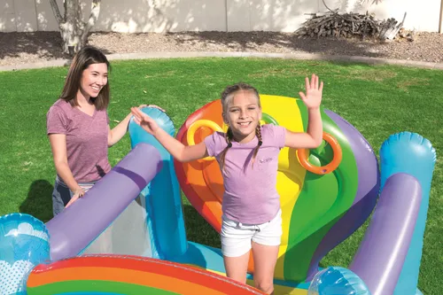 Bestway® 52269 Trampolin Regenbogen Hüpfburg In-Out 175 x 173 x 137 cm (30 von 36)