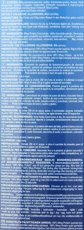 100% Whey Protein Pulver 500g French Vanilla (4 von 5)