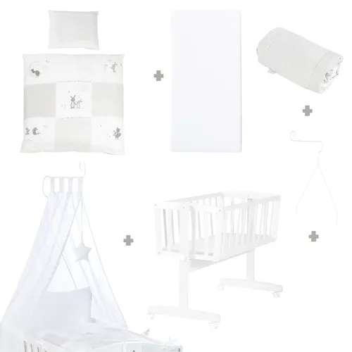 Wiegenset in Weiß, 4-teiliges Set (4 von 10)