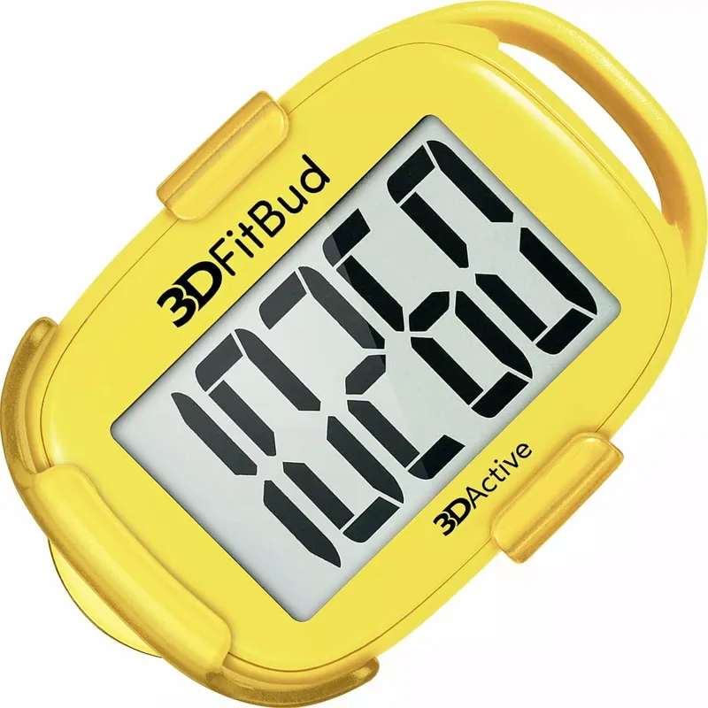 3DFitBud Simple Step Counter Walking 3D Pedometer von 3DActive mit Clip und Trageband – A420S – Pflaume (4 von 8)