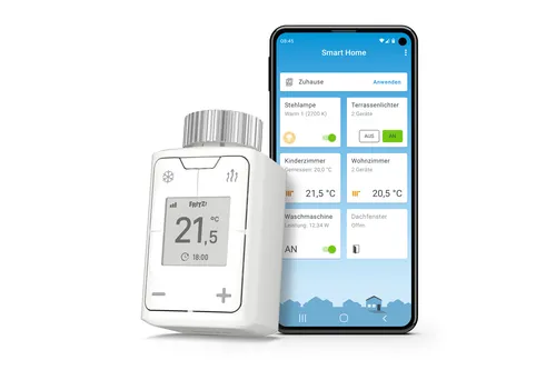 FRITZ!Smart Thermo 302 (Intelligenter Heizkörperregler für das Heimnetz, zum Energie sparen, für alle gängigen Heizkörperventile und FRITZ!Box) (4 von 5)