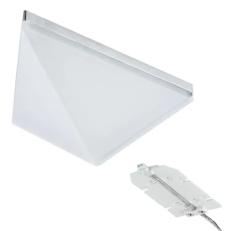 Paulmann LED Unterbauleuchte Kite Möbel Aufbauleuchte Alu Dreieckig 6,2W 440lm warmweiß 2700K - Silber (4 von 6)