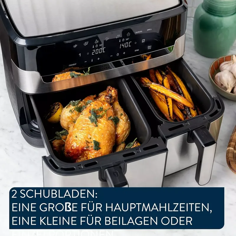 Tefal Heißluftfritteuse Jamie Oliver Dual Easy Fry & Grill (4 von 10)
