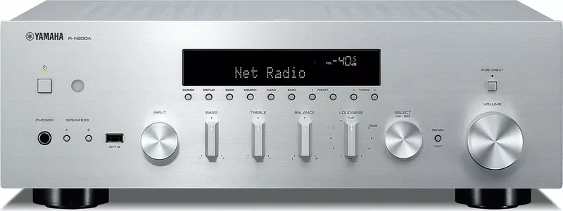 YAMAHA R-N600A Hifi Netzwerk Receiver (Silber) (4 von 6)
